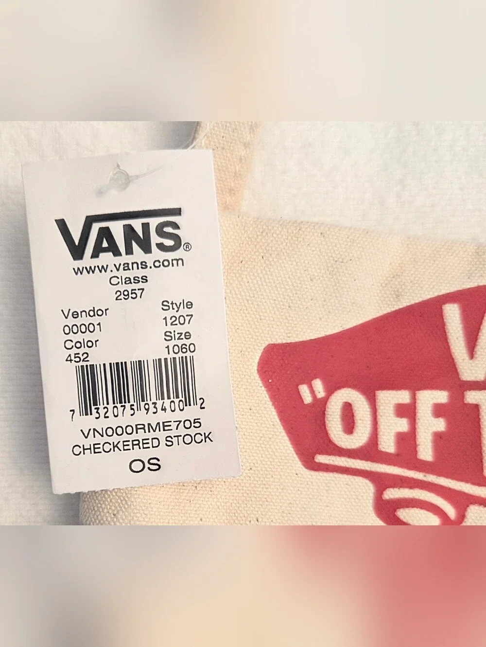 VANS Off The Wall Checkerboard Sneaker Canvas Skater Christmas Stocking